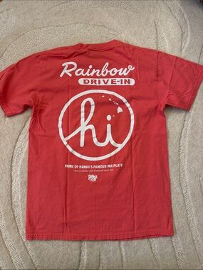 In4mation Hawaii x Rainbow Drive-in Coral T-shirt Men Medium